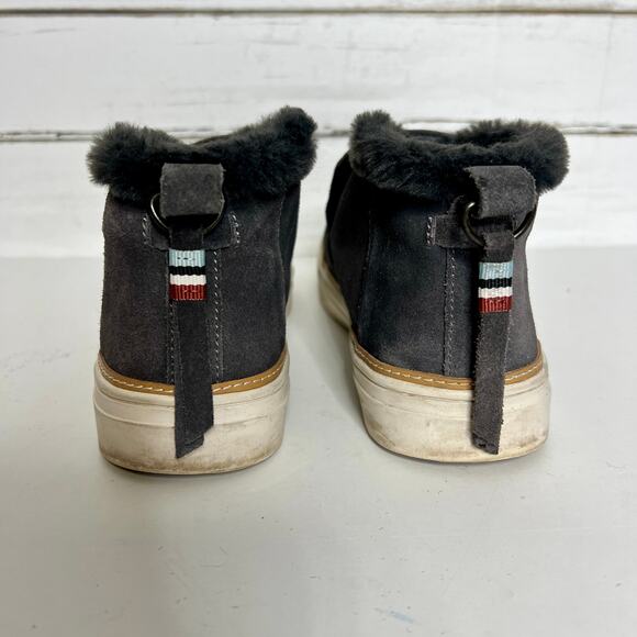 Toms Paxton Grey Suede Slip On Sneaker Shoe Size 8.5 - Picture 6 of 10